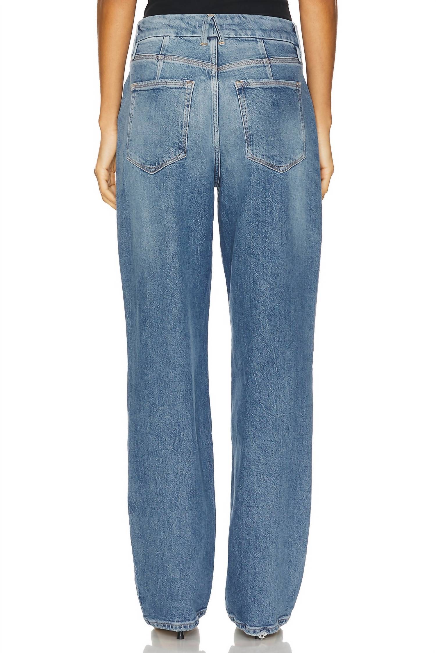 Good American - Good 90's Straight Mid Rise Baggy Jean