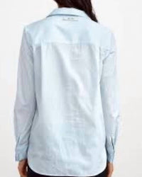 WE-AR4 Smart Button Down Shirt in pale blue - women's shirt - detail view