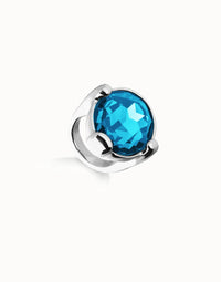 Unode50 - Women's Oval Faceted Crystal Ring