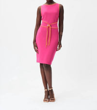 Joseph Ribkoff - sleeveless dress with belt
