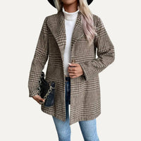 The Moment Collection - Working Out Plaid Coat
