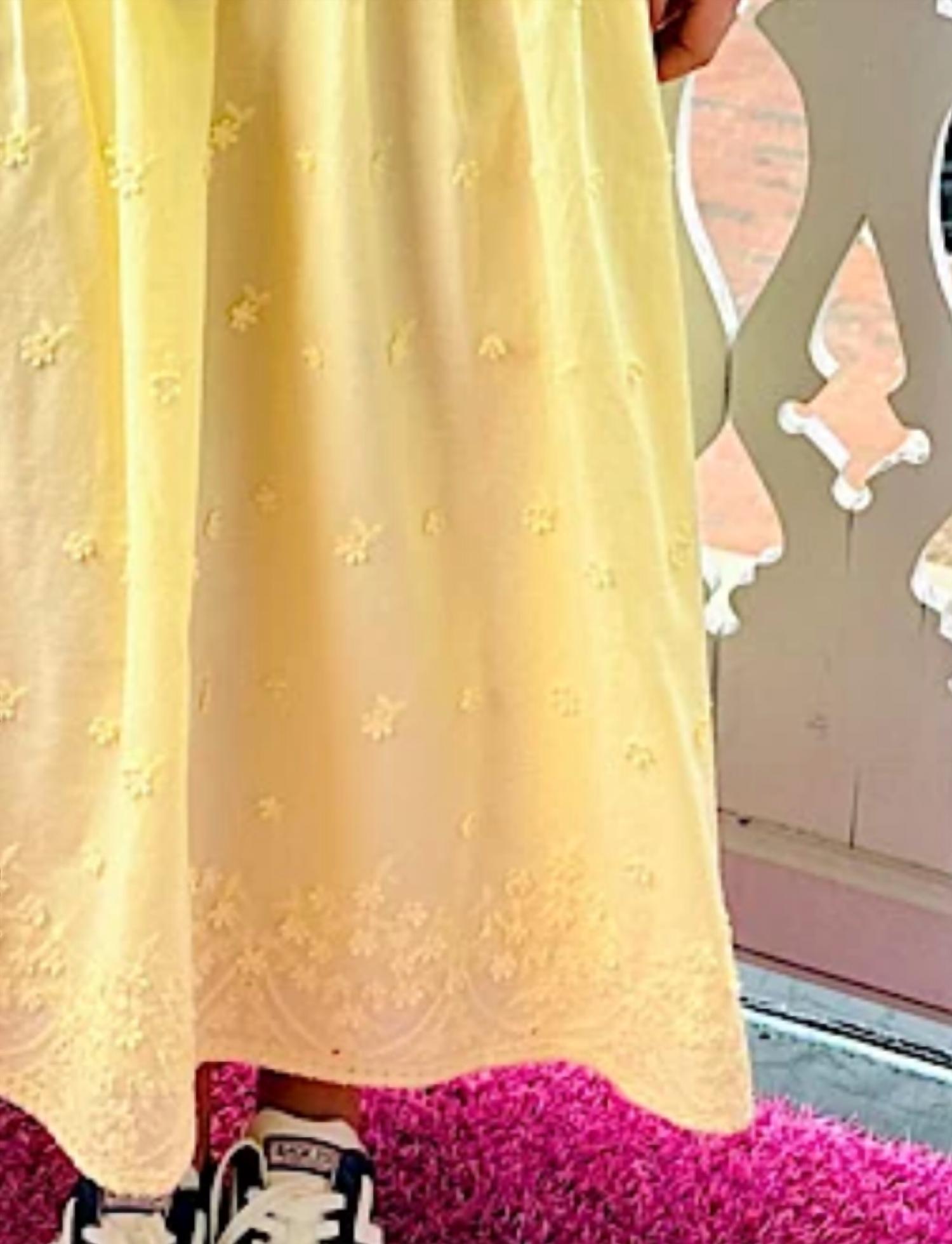 Sadie & Sage - Beachglass Embroidered Maxi Skirt