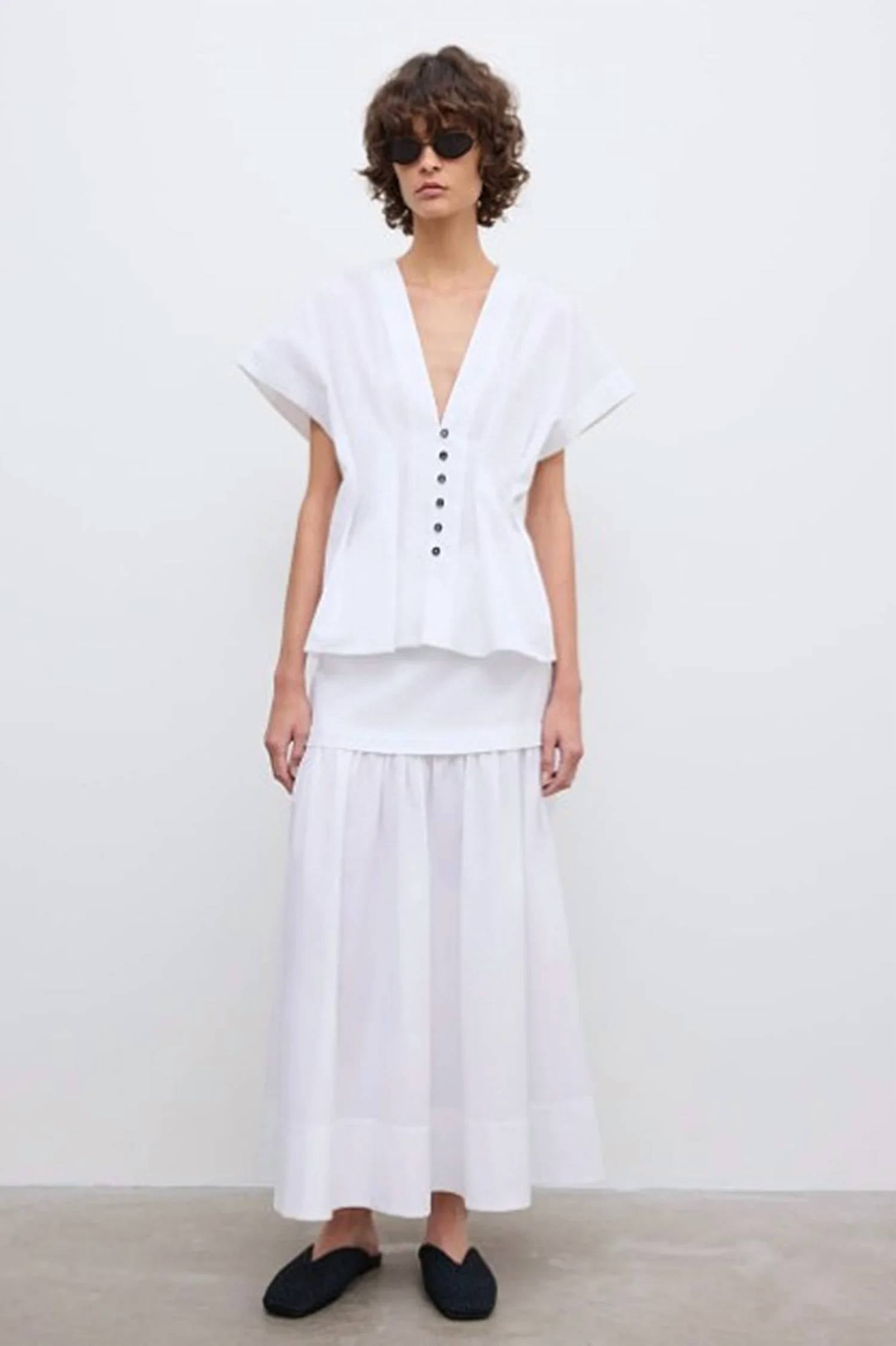 House Of Dagmar - Cinched Cotton Top