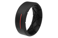 Groove Life - Men's Hero Firefighter Flag Silicone Ring