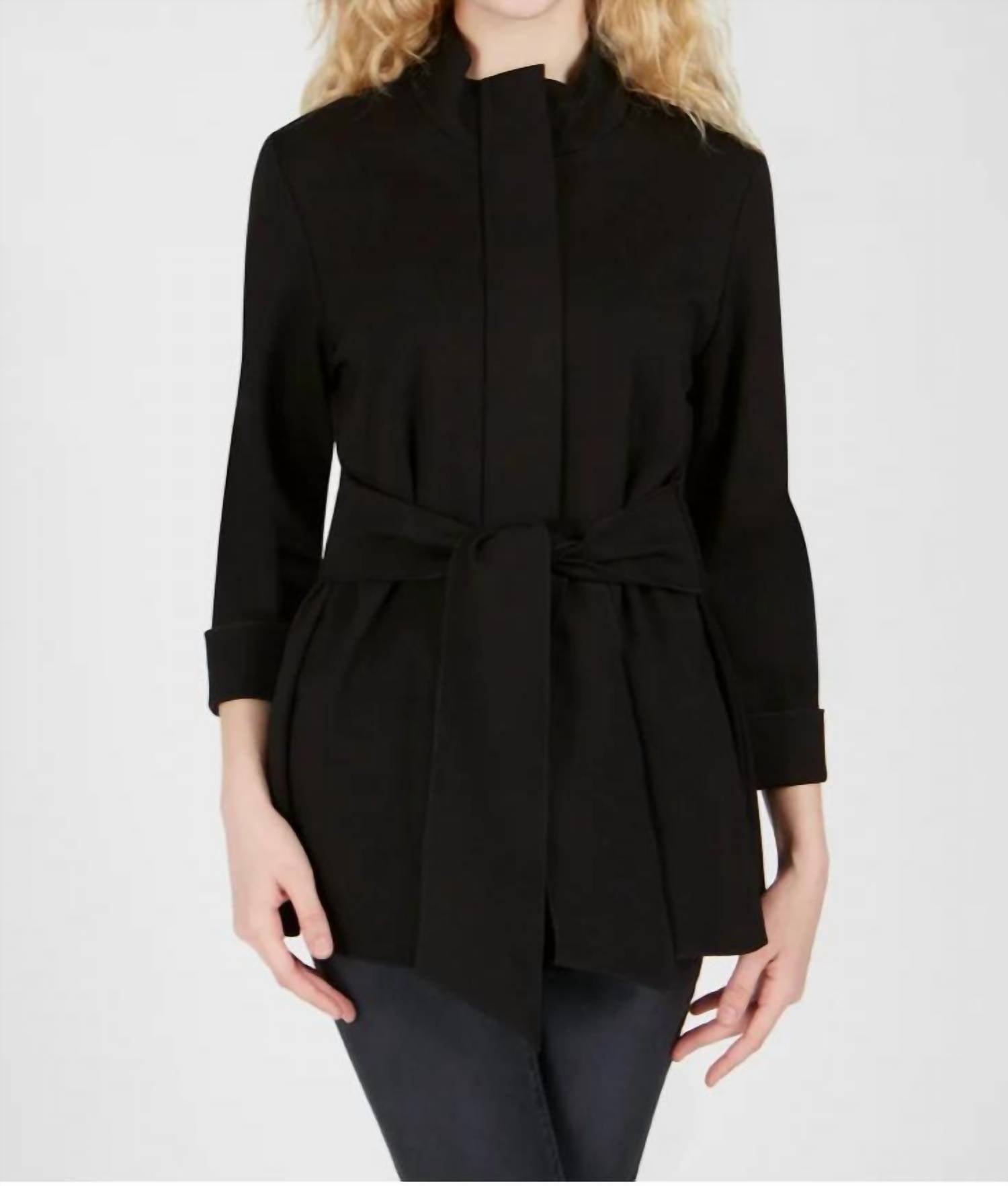Renuar - Woven Sashed Jacket