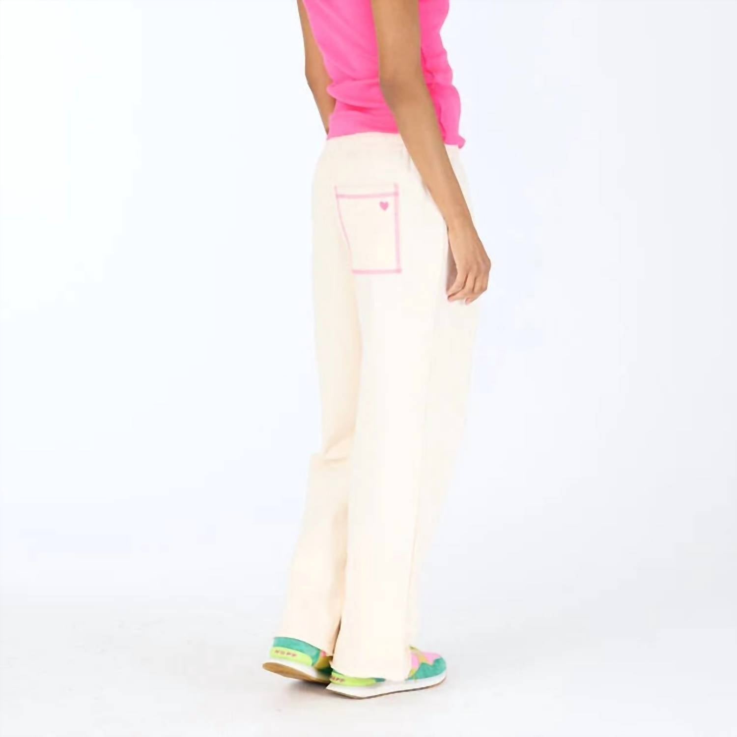 KERRI ROSENTHAL Women's Weekend Barb Sweatpants in canvas - women's pants - view 5