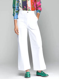 Vilagallo - Noa Wide Leg Cropped Trousers