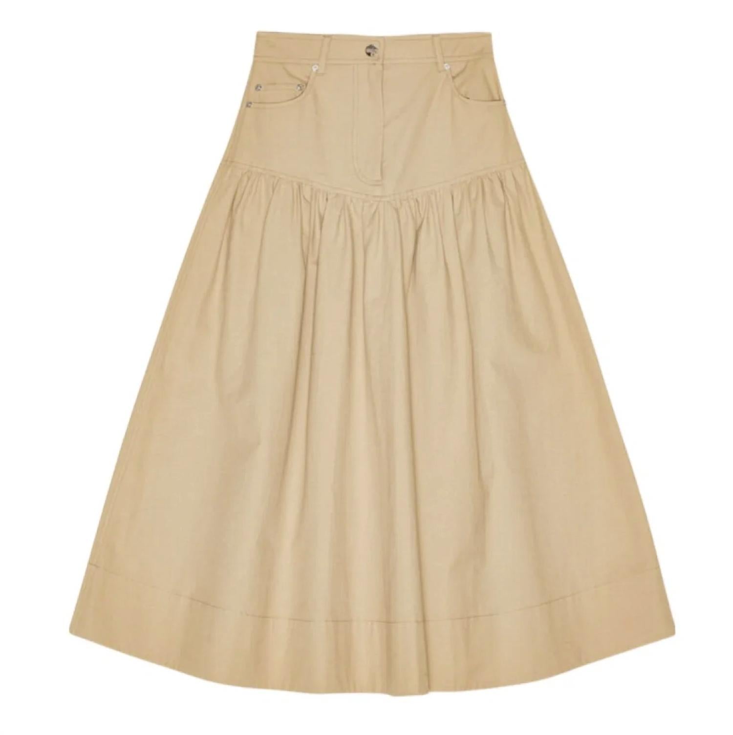 Ganni - Classic Summer Suiting Long Skirt