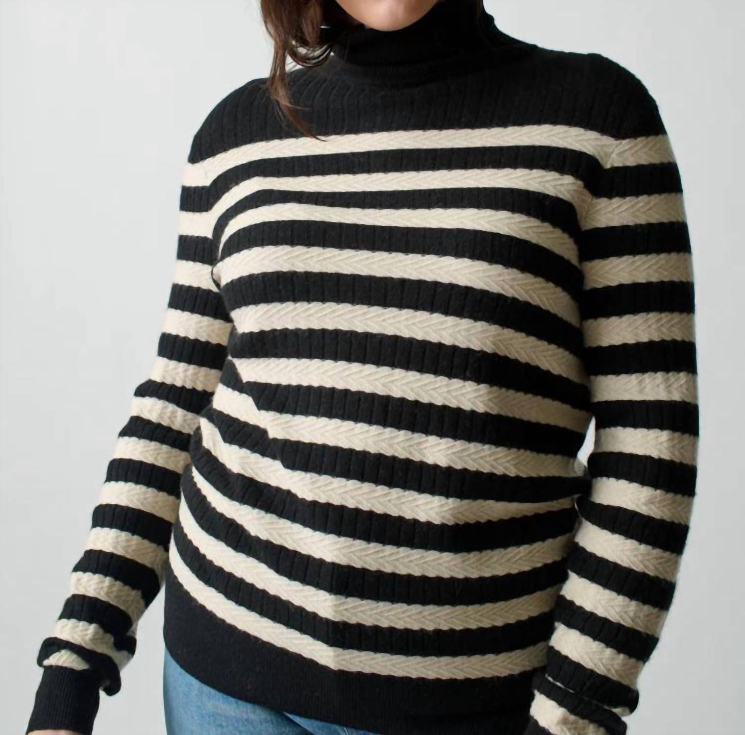 Lingua Franca - Morrissey Stripe Turtleneck