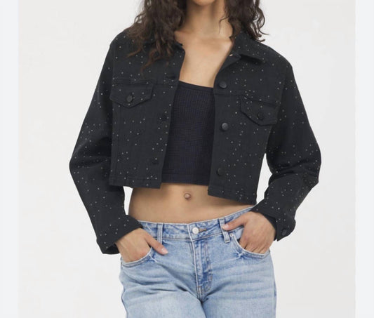 Vintage Havana - Jean jacket with sparkle
