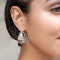 Gold & Honey - Women's Chunky Bucket Hoop Earrings
