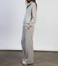 Dylan Saturday Wide Leg Pant in heather grey - women's pants - view 4