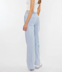 Kancan - Alina High Rise Pull On Wide Flared Jeans