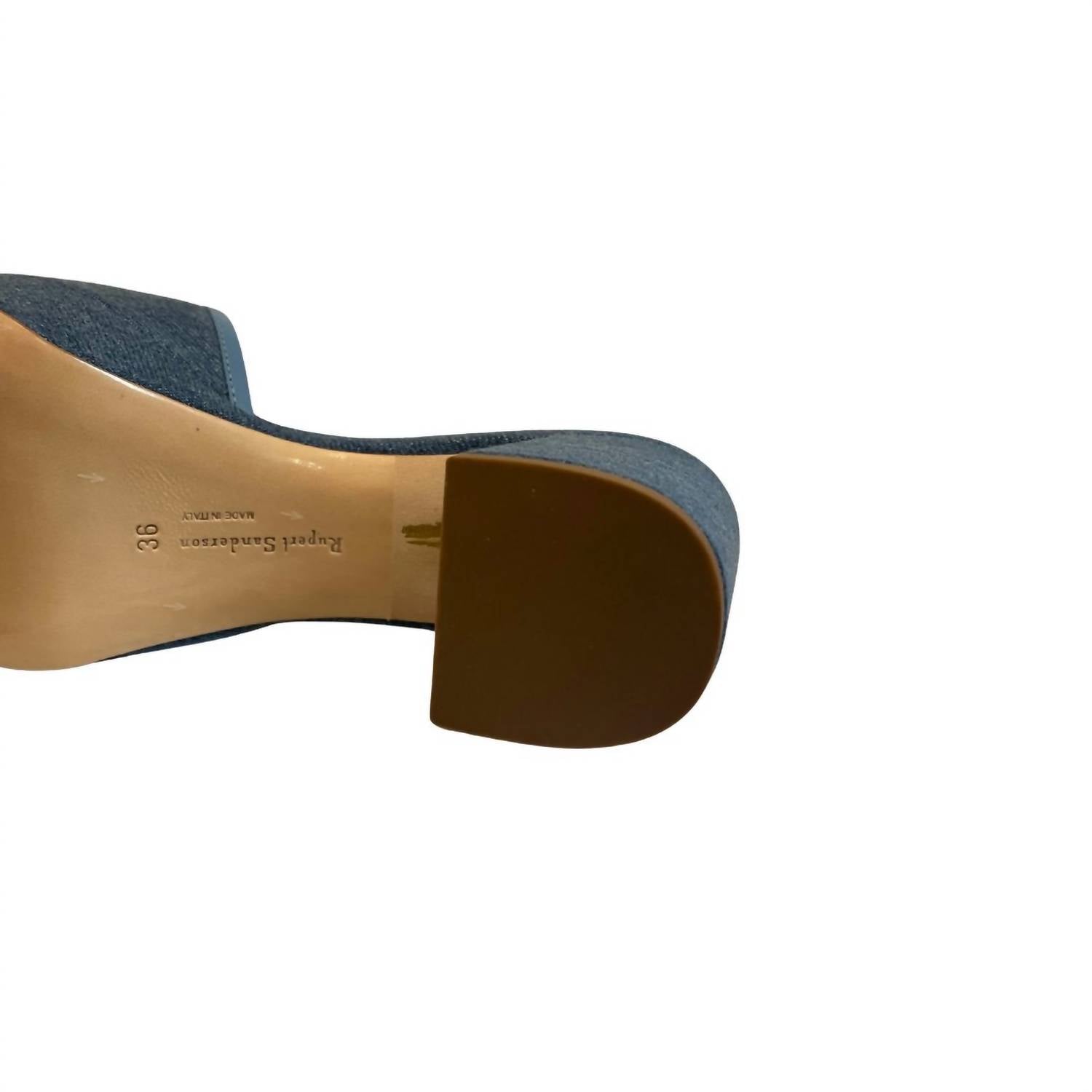 Rupert Sanderson - Merapi Denim Gold Chrome