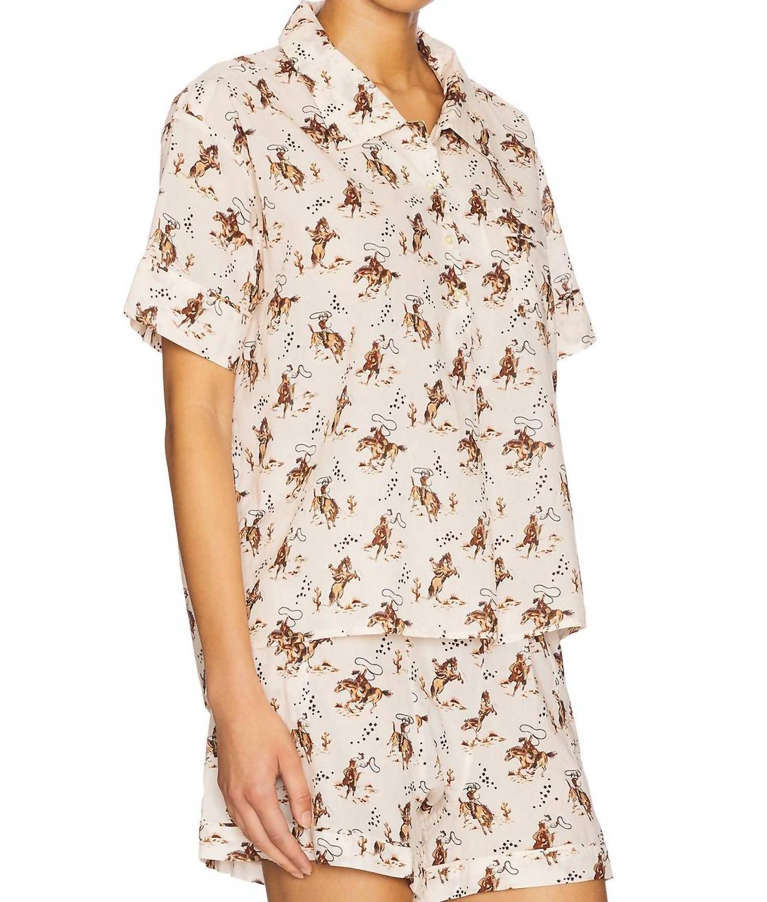 The Great. - Pajama Shirt Cowboy Top