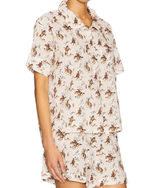 The Great. - Pajama Shirt Cowboy Top