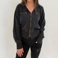 Xcvi - Darcy Distressed Bomber Jacket