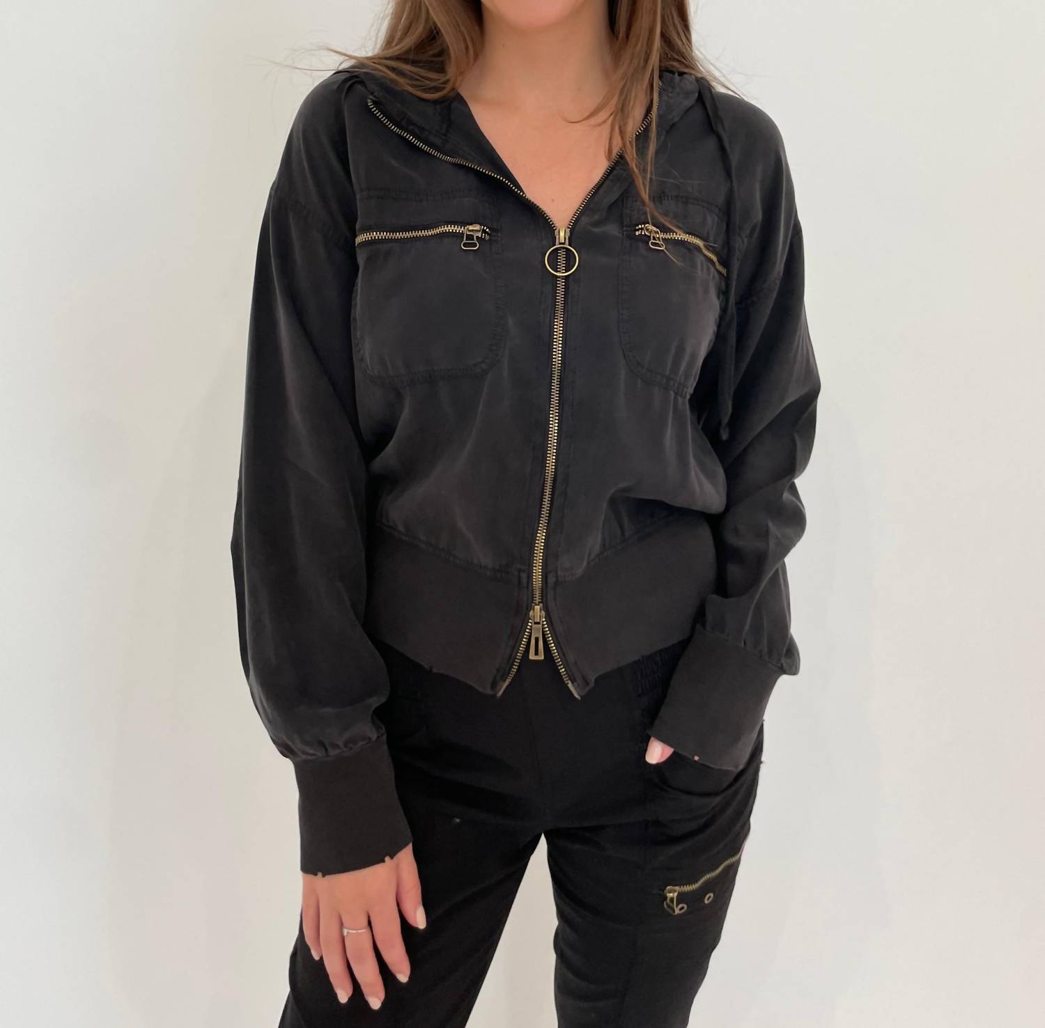 Xcvi - Darcy Distressed Bomber Jacket