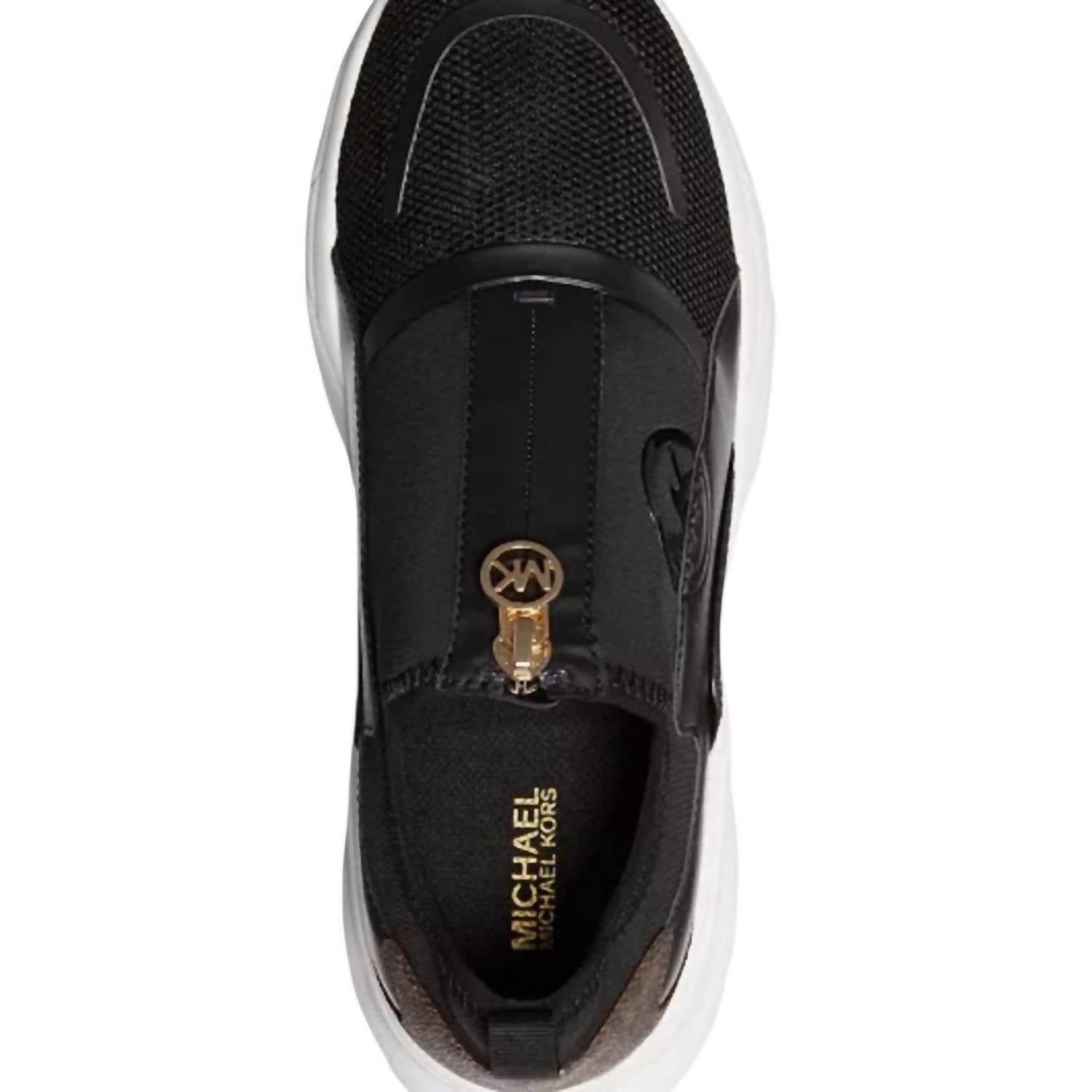 MICHAEL KORS Women's Sami Trainer Wedge Sneakers in black and brown - women's sneaker - view 5