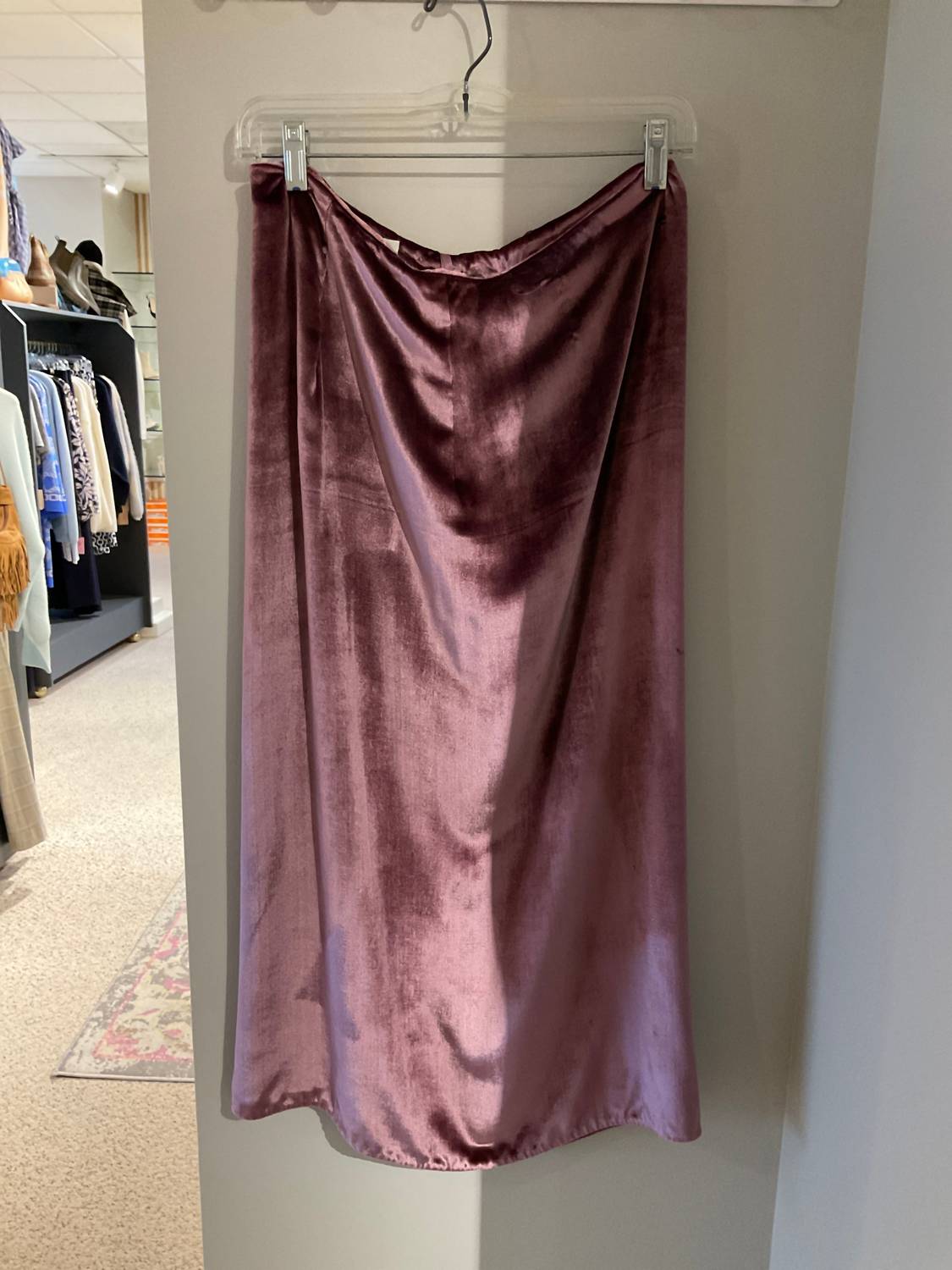 Vince - Velvet Midi Skirt