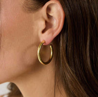 Alexa Leigh Women's Everynight Hoops Earrings in gold - women's jewelry - alternate view