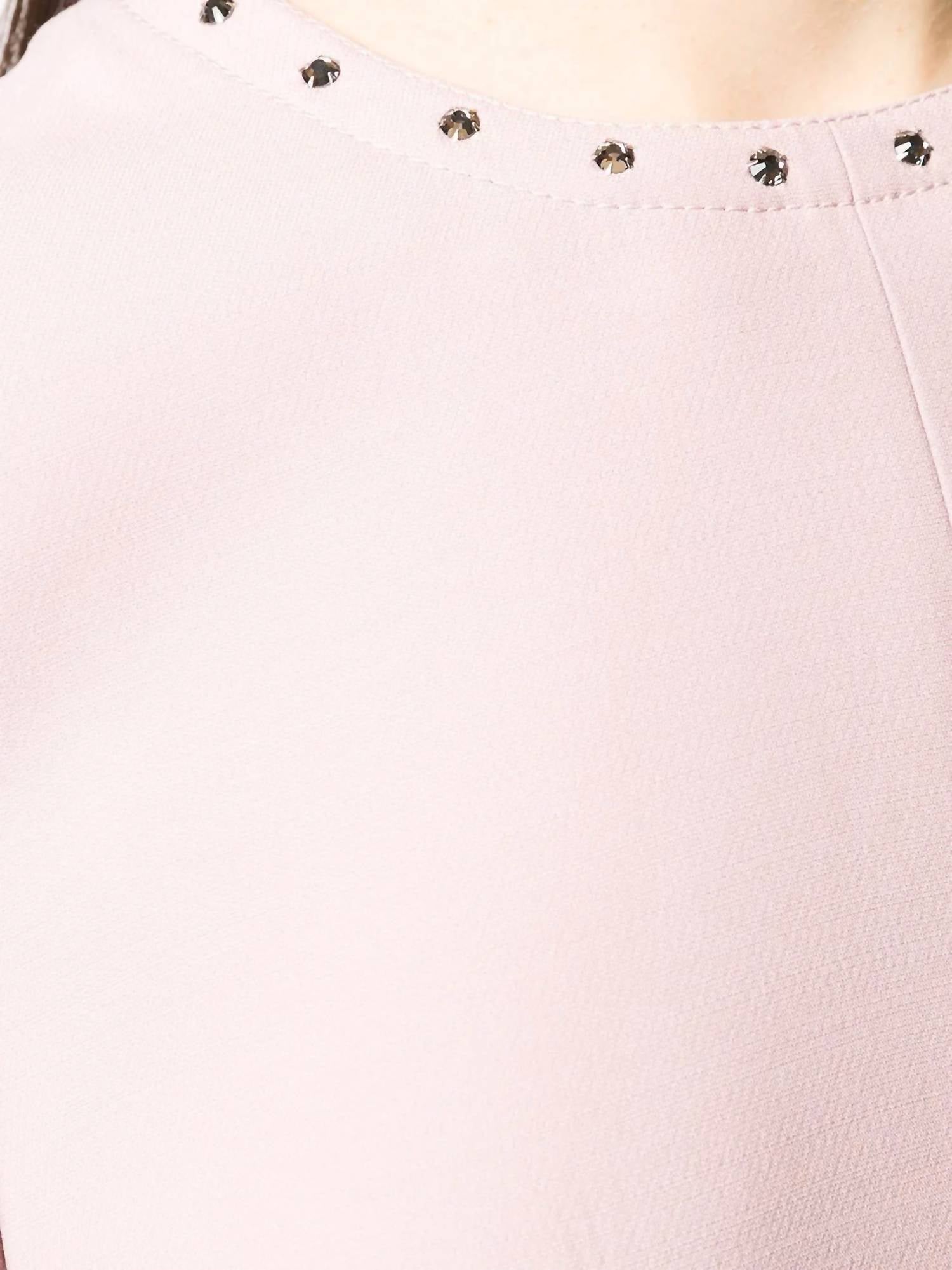 Valentino - Embellished Trim Flared Mini Dress