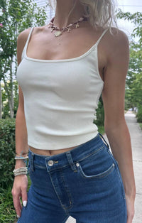 Bobi - Ribbed Spaghetti Strap Cami