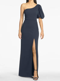 Sachin & Babi - Nadia One-shoulder Gown
