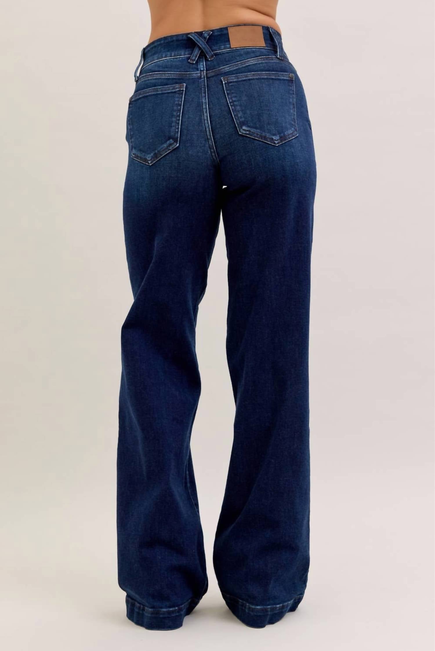 Judy Blue - Women's Wide Leg High Waist Trouser