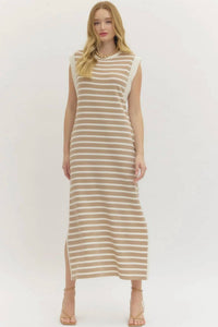 Entro - Alice Striped Knit Maxi Dress