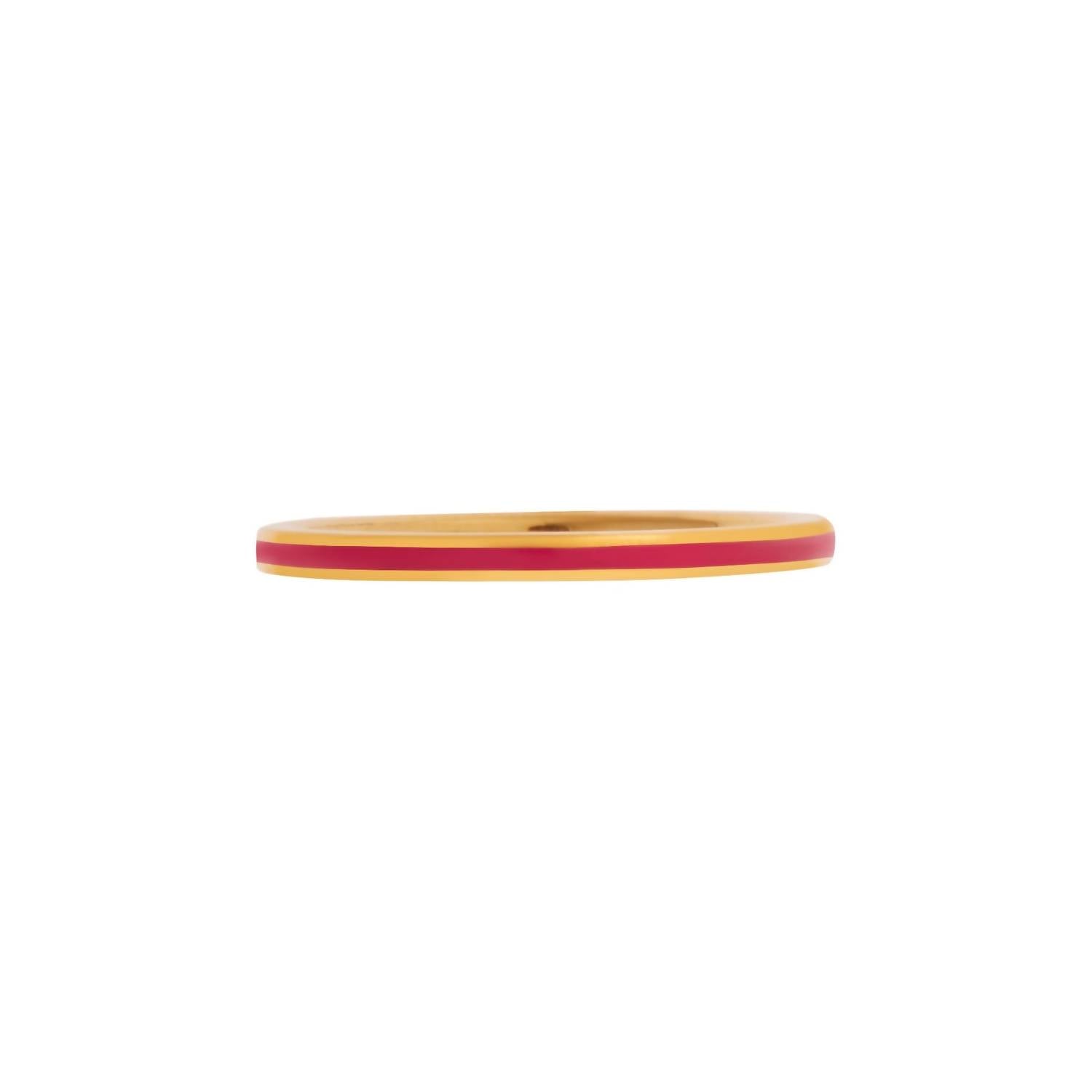 Eye M - Women's Enamel Slim Band Ring