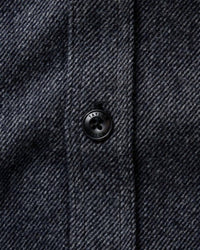 Taylor Stitch Men's Cpo Shirt in heather slate twill - men's long sleeve top - alternate view