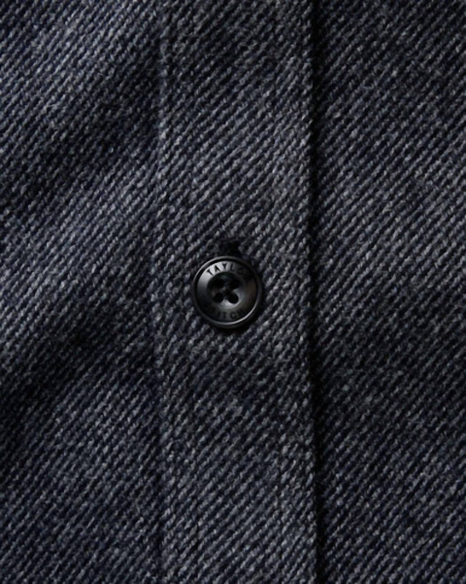 Taylor Stitch Men's Cpo Shirt in heather slate twill - men's long sleeve top - alternate view
