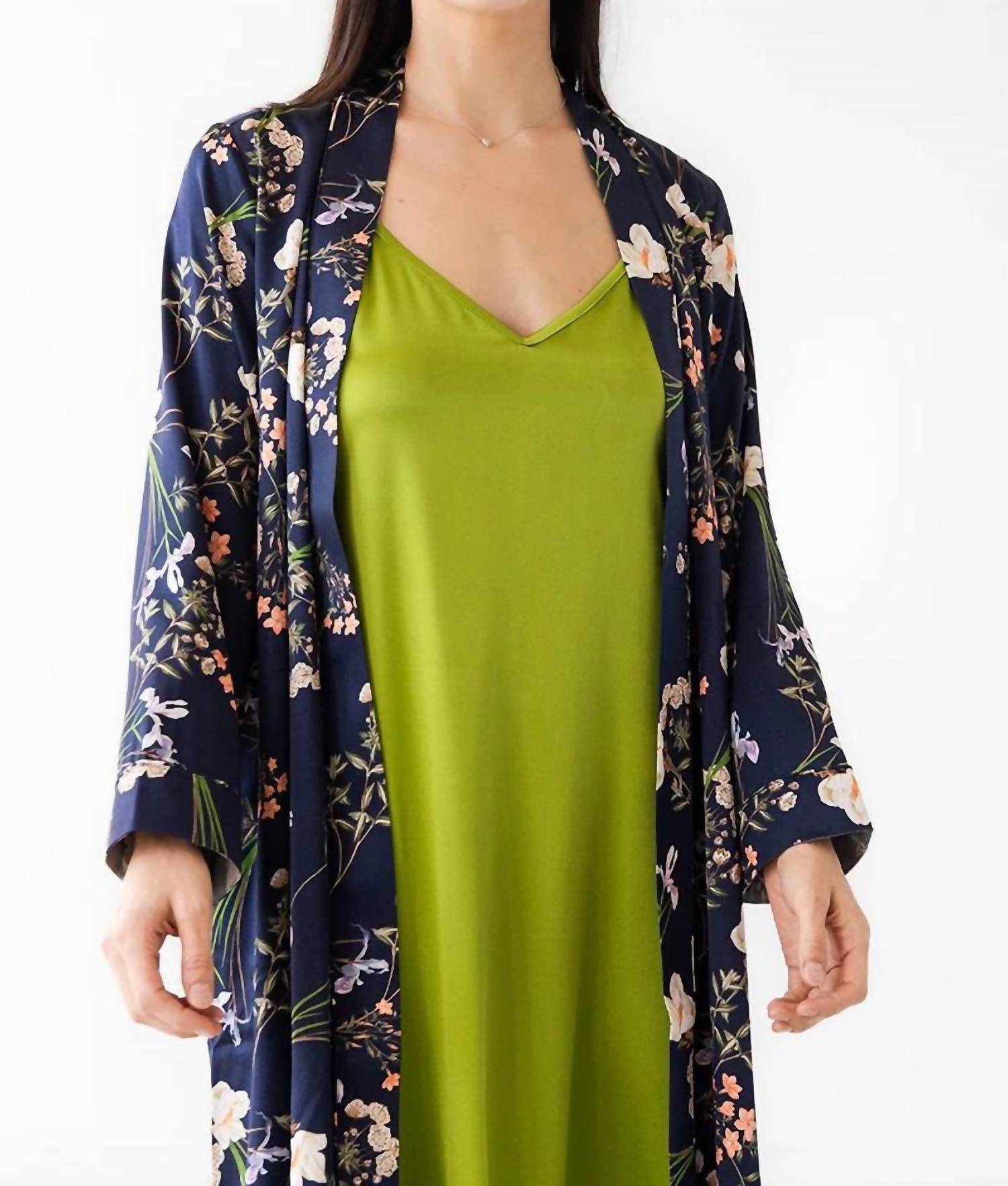 Salua - Silk Floral Design Robe