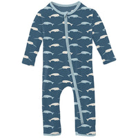 Kickee - Kids' Print Coverall with 2 Way Zipper