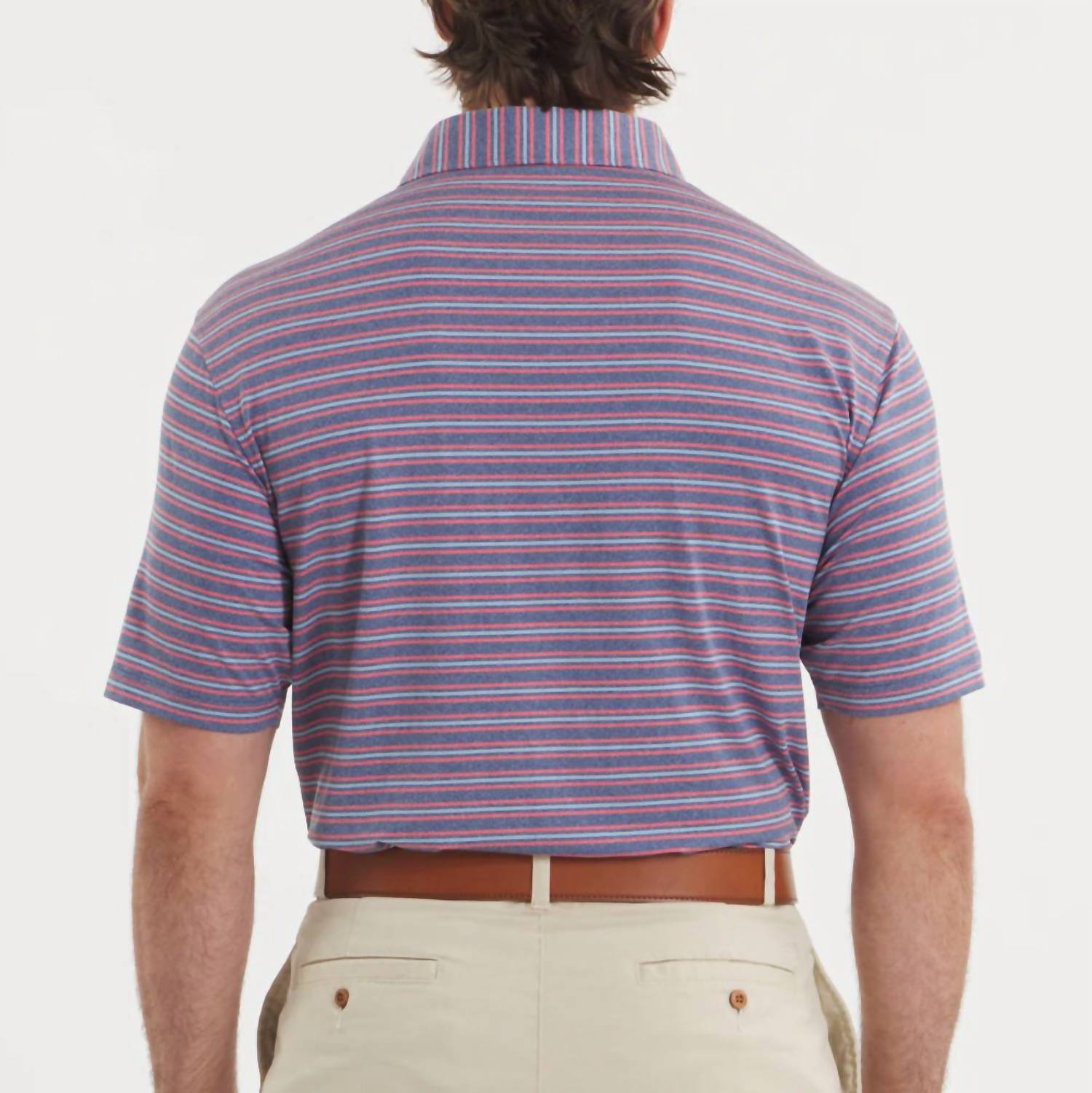 Southern Marsh - Maybourne Featherlight Stripe Polo Shirt