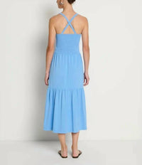 Nation Ltd - Penelope Smocked Cross Midi Dress