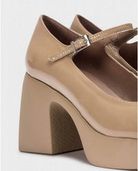 Wonders Women's Lady Mary Jane Heels in taupe - women's heels - alternate view
