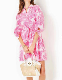 Lilly Pulitzer - Mrita 3/4 Sleeve Cotton Shirtdress