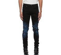 Amiri Crystail Painter Denim Jeans in black od - men's jeans