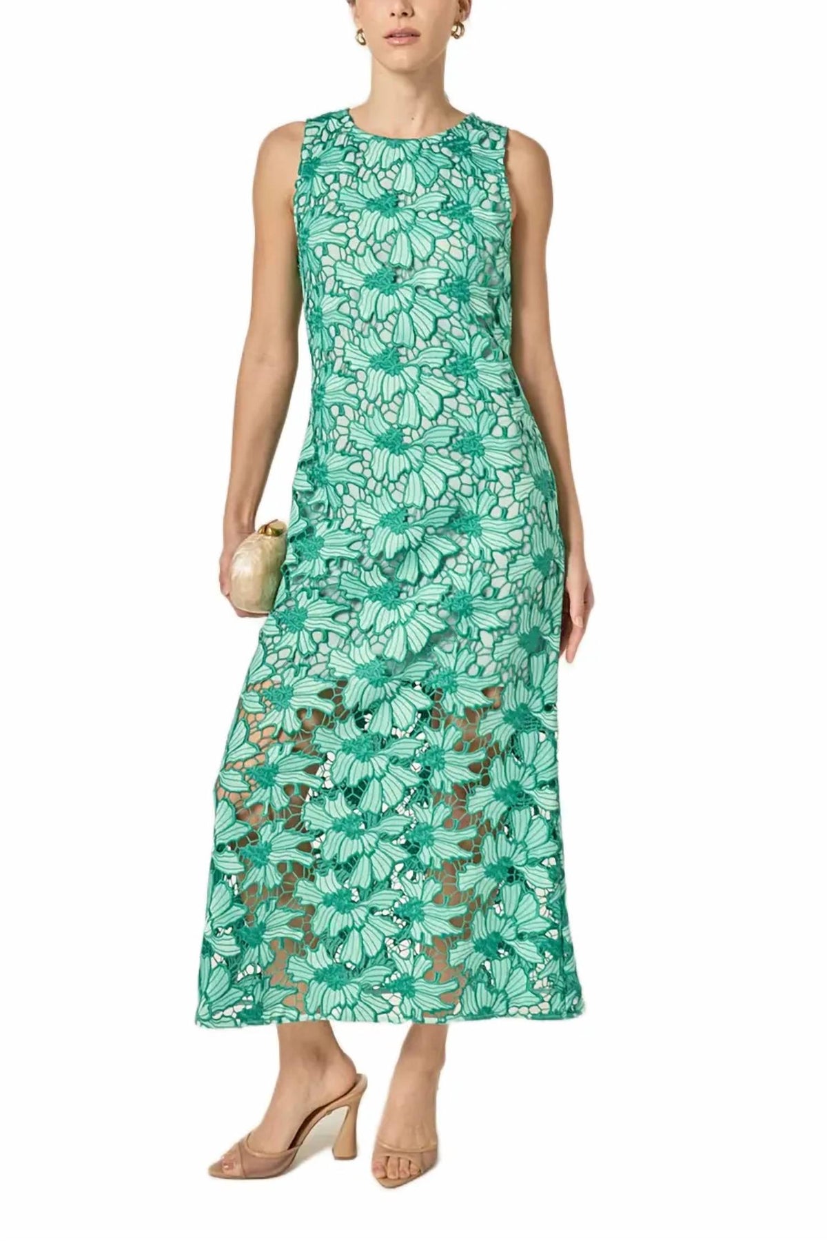 English Factory - Petal Embroidered Midi Dress