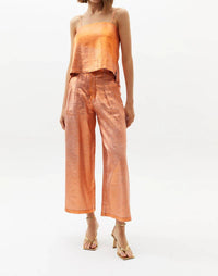 Lanhtropy - Metallic Linen Top
