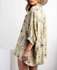 Easel - Hawaiian Dolman Top