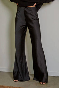 By Together - Satin High Rise Wide Leg Pants