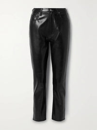 Agolde - Riley Long Recycled Leather Straight Pants