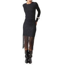 Suncoo Faye Skirt in noir - women's skirt