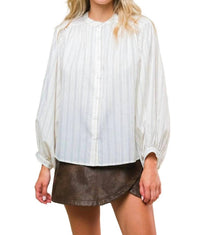 Flying Tomato - Stripe Classic Button Up Shirt