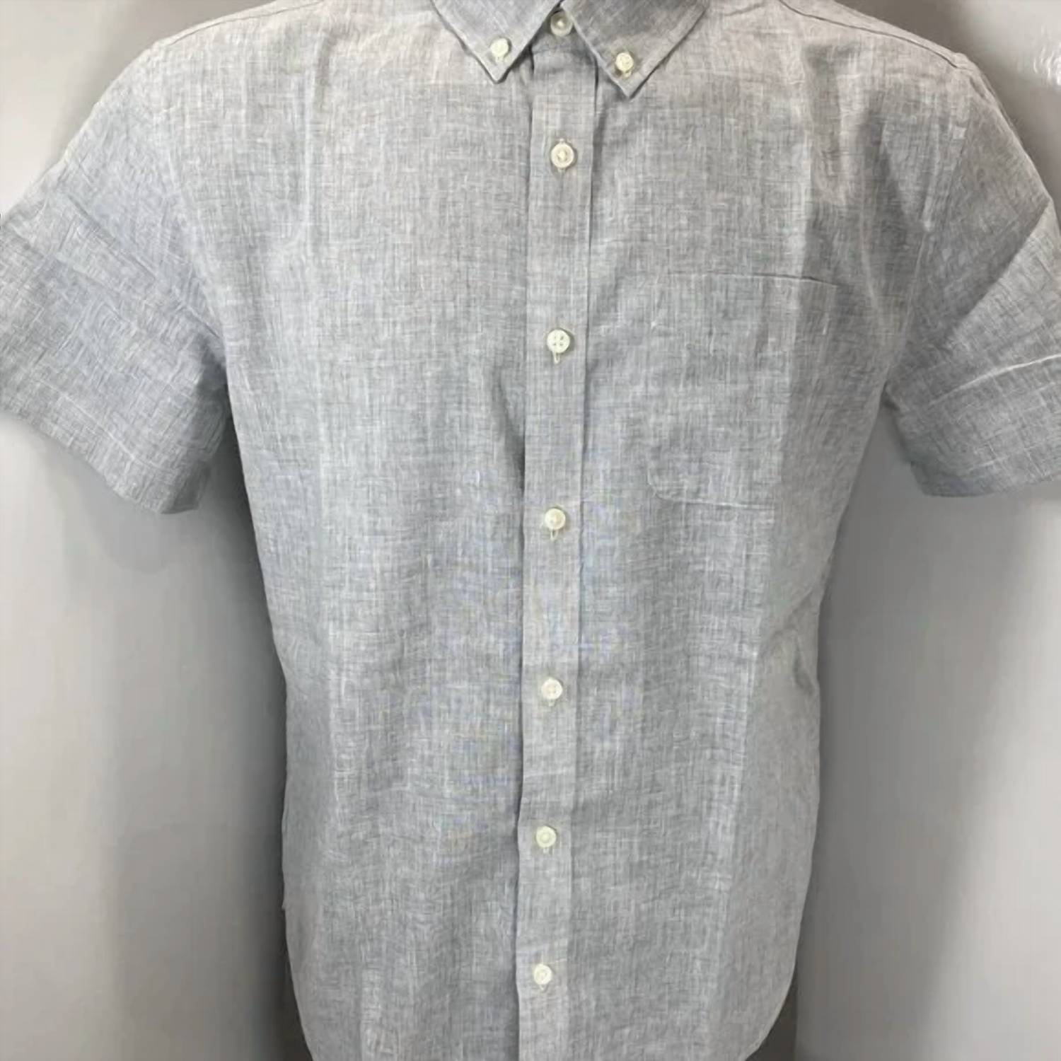 Wills - Men's Linen Wrinkle Free Short Sleeve Shirt