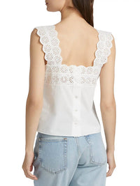 Frame - Eyelet Tank Top