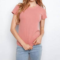 Charlie B - Tencel Ribbed Crew Neck T-shirt